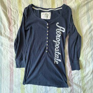 Vintage Aeropostale Henley, Large